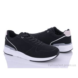 Кросівки чоловічі модні Весна/осінь 9-785 black (8 пар р.40-45) "Violeta" недорого оптом від прямого постачальника