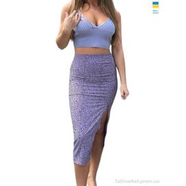 Фотография Женская юбка оптом Лето 219 фіолетовий (3 шт. р.сетка 42-46) "Adam&Eva" недорого оптом от прямого поставщика