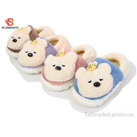Фотография Тапки детские домашние Весна/осень K1450 mix (24 пар р.24-29) "SCARRHETT" недорого оптом от прямого поставщика