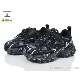 Фотография Кроссовки детские модные Весна/осень AS866509 black (7 пар р.31-37) "Clibee-Doremi" недорого оптом от прямого поставщика