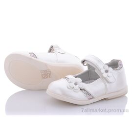 Фотография Туфли детские удобные Весна/осень D81 white (6 пар р.20-25) "Clibee" недорого оптом от прямого поставщика