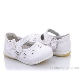 Фотография Туфли детские удобные Весна/осень D101 white (6 пар р.20-25) "Clibee" недорого оптом от прямого поставщика