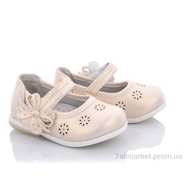 Фотография Туфли детские удобные Лето D101 gold (6 пар р.20-25) "Clibee" недорого оптом от прямого поставщика