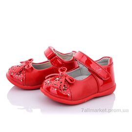 Фотография Туфли детские удобные Весна/осень D2 red (6 пар р.20-25) "Clibee" недорого оптом от прямого поставщика