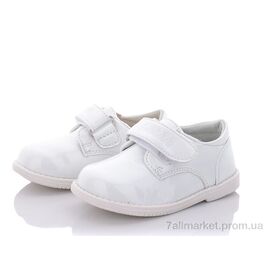 Фотография Туфли детские удобные Весна/осень P212 white (6 пар р.21-26) "Clibee" недорого оптом от прямого поставщика