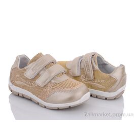 Фотография Кроссовки детские модные Весна/осень J09 gold (6 пар р.20-25) "Clibee" недорого оптом от прямого поставщика