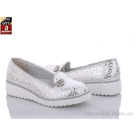 Фотография Туфли детские удобные Весна/осень D530 silver (6 пар р.32-37) "Clibee" недорого оптом от прямого поставщика