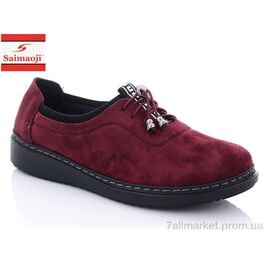 Фотография Туфли женские стильные Весна/осень K53-16 (8 пар р.37-42) "Saimaoji" недорого оптом от прямого поставщика