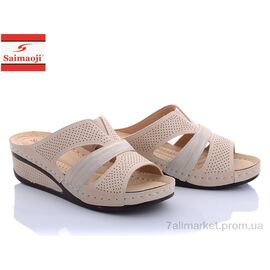 Фотография Шлепки женские облегченные Лето SU16-5 (8 пар р.37-41) "Saimaoji" недорого оптом от прямого поставщика