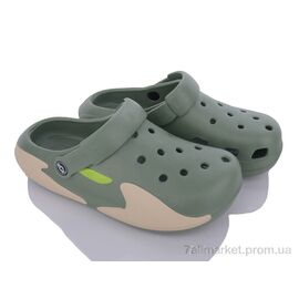 Фотография Кроксы женские летние Лето F777-6 green (6 пар р.36-41) "Lion-Lu" недорого оптом от прямого поставщика