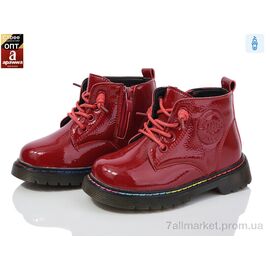 Фотография Ботинки детские удобные Весна/осень P702A wine (6 пар р.26-27) "Clibee" недорого оптом от прямого поставщика