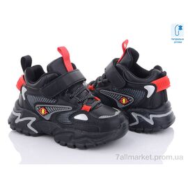 Кросівки дитячі модні Весна/осінь L250 black-red (6 пар р.26-31) "Clibee" недорого оптом від прямого постачальника