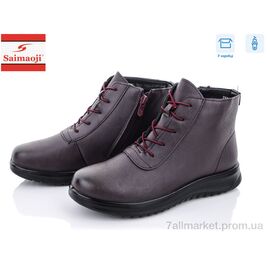 Фотография Ботинки женские стильные Весна/осень T52-10 (8 пар р.37-42) "Saimaoji" недорого оптом от прямого поставщика