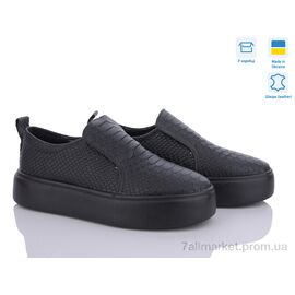 Фотография Туфли женские стильные Весна/осень 600 ч.змія Под заказ (6 пар р.36-40) "G-Aira" недорого оптом от прямого поставщика