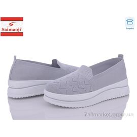 Фотография Слипоны женские тканевые Лето H1001-2 (8 пар р.37-41) "Saimaoji" недорого оптом от прямого поставщика