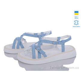 Босоніжки жіночі літні Весна/осінь 465 блакитний замш (6 пар р.36-40) "G-Aira" недорого оптом від прямого постачальника