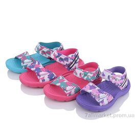 Босоніжки дитячі літні Літо S301102-1G1 mix (12 пар р.24-29) "Family" недорого оптом від прямого постачальника