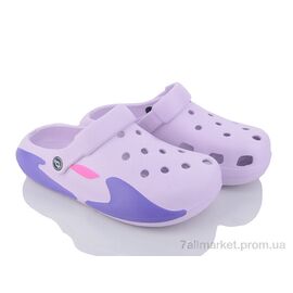 Крокси жіночі літні Літо F777-3 purple (6 пар р.36-41) "Lion-Lu" недорого оптом від прямого постачальника