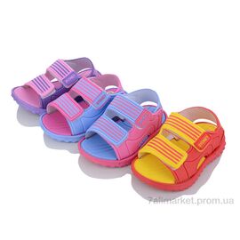 Фотография Босоножки детские летние Лето S301093-6G1 mix (12 пар р.24-29) "Family" недорого оптом от прямого поставщика