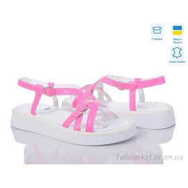 Босоніжки жіночі літні Літо 465 малиновий яскр. (6 пар р.36-40) "G-Aira" недорого оптом від прямого постачальника