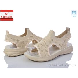 Фотография Босоножки женские летние Лето R519-10 (8 пар р.37-42) "Saimaoji" недорого оптом от прямого поставщика
