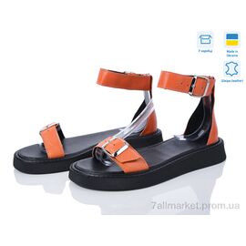 Фотография Босоножки женские летние Лето 472 помаранчевий ш.под заказ (6 пар р.36-40) "G-Aira" недорого оптом от прямого поставщика
