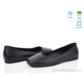 Фотография Балетки женские удобные Весна/осень 30 black (6 пар р.36-41) "Royal-shoes" недорого оптом от прямого поставщика