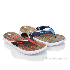 Фотография Шлепки детские летние Лето 30201 под. mix (13 пар р.37-41) "Inblue" недорого оптом от прямого поставщика