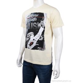 Фотография Футболка мужская Лето 3707-115-4 beige (4 шт. р.сетка M-2XL) "Мир" недорого оптом от прямого поставщика