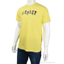 Футболка чоловіча Літо 3707-055-4 yellow (4 шт. р.сіткаM-2XL) "Мир" недорого оптом від прямого постачальника
