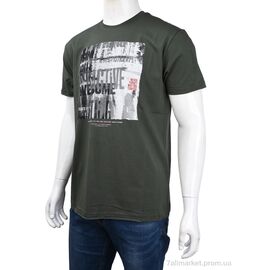 Футболка чоловіча Літо 3707-109-1 green (4 шт. р.сіткаM-2XL) "Мир" недорого оптом від прямого постачальника