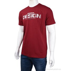 Футболка чоловіча Літо 3707-69-3 bordo (4 шт. р.сіткаM-2XL) "Мир" недорого оптом від прямого постачальника