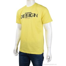 Футболка чоловіча Літо 3707-69-5 yellow (4 шт. р.сіткаM-2XL) "Мир" недорого оптом від прямого постачальника