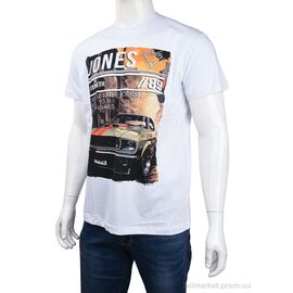 Футболка чоловіча Літо 3707-119-3 white (4 шт. р.сіткаM-2XL) "Мир" недорого оптом від прямого постачальника