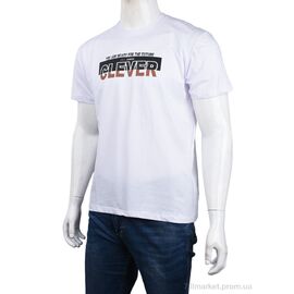 Футболка чоловіча Літо 3707-149 white (4 шт. р.сіткаM-2XL) "Мир" недорого оптом від прямого постачальника