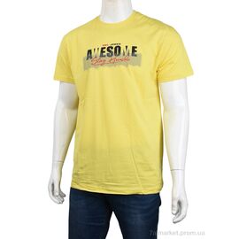 Футболка чоловіча Літо 3707-140-1 yellow (4 шт. р.сіткаM-2XL) "Мир" недорого оптом від прямого постачальника