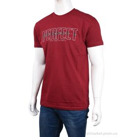 Футболка чоловіча Літо 3707-068-1 bordo (4 шт. р.сіткаM-2XL) "Мир" недорого оптом від прямого постачальника