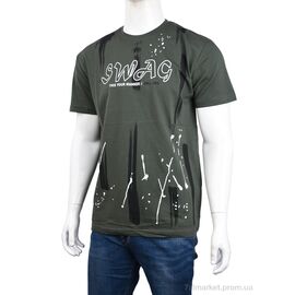 Футболка чоловіча Літо 3707-125 green (4 шт. р.сіткаM-2XL) "Мир" недорого оптом від прямого постачальника