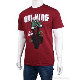 Футболка чоловіча Літо 3707-121 bordo (4 шт. р.сіткаM-2XL) "Мир" недорого оптом від прямого постачальника