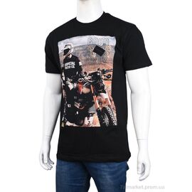 Футболка чоловіча Літо 3707-091-1 black (4 шт. р.сіткаM-2XL) "Мир" недорого оптом від прямого постачальника