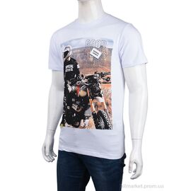 Футболка чоловіча Літо 3707-091-3 white (4 шт. р.сіткаM-2XL) "Мир" недорого оптом від прямого постачальника