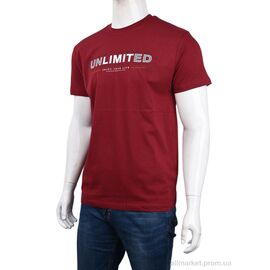Футболка чоловіча Літо 3707-76-2 bordo (4 шт. р.сіткаM-2XL) "Мир" недорого оптом від прямого постачальника