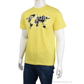 Футболка чоловіча Літо 3707-090-2 yellow (4 шт. р.сіткаM-2XL) "Мир" недорого оптом від прямого постачальника