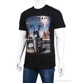 Футболка чоловіча Літо 3707-116-1 black (4 шт. р.сіткаM-2XL) "Мир" недорого оптом від прямого постачальника