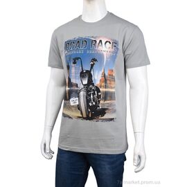 Футболка чоловіча Літо 3707-116-3 grey (4 шт. р.сіткаM-2XL) "Мир" недорого оптом від прямого постачальника