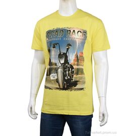 Футболка чоловіча Літо 3707-116-5 yellow (4 шт. р.сіткаM-2XL) "Мир" недорого оптом від прямого постачальника