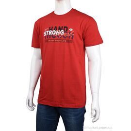 Футболка чоловіча Літо 3707-063-3 red (4 шт. р.сіткаM-2XL) "Мир" недорого оптом від прямого постачальника