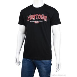 Футболка чоловіча Літо 3707-150-1 black (4 шт. р.сіткаM-2XL) "Мир" недорого оптом від прямого постачальника