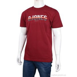 Футболка чоловіча Літо 3707-064-1 bordo (4 шт. р.сіткаM-2XL) "Мир" недорого оптом від прямого постачальника