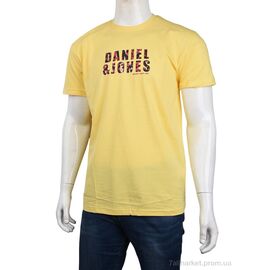 Футболка чоловіча Літо 3707-0072-5 yellow (4 шт. р.сіткаM-2XL) "Мир" недорого оптом від прямого постачальника